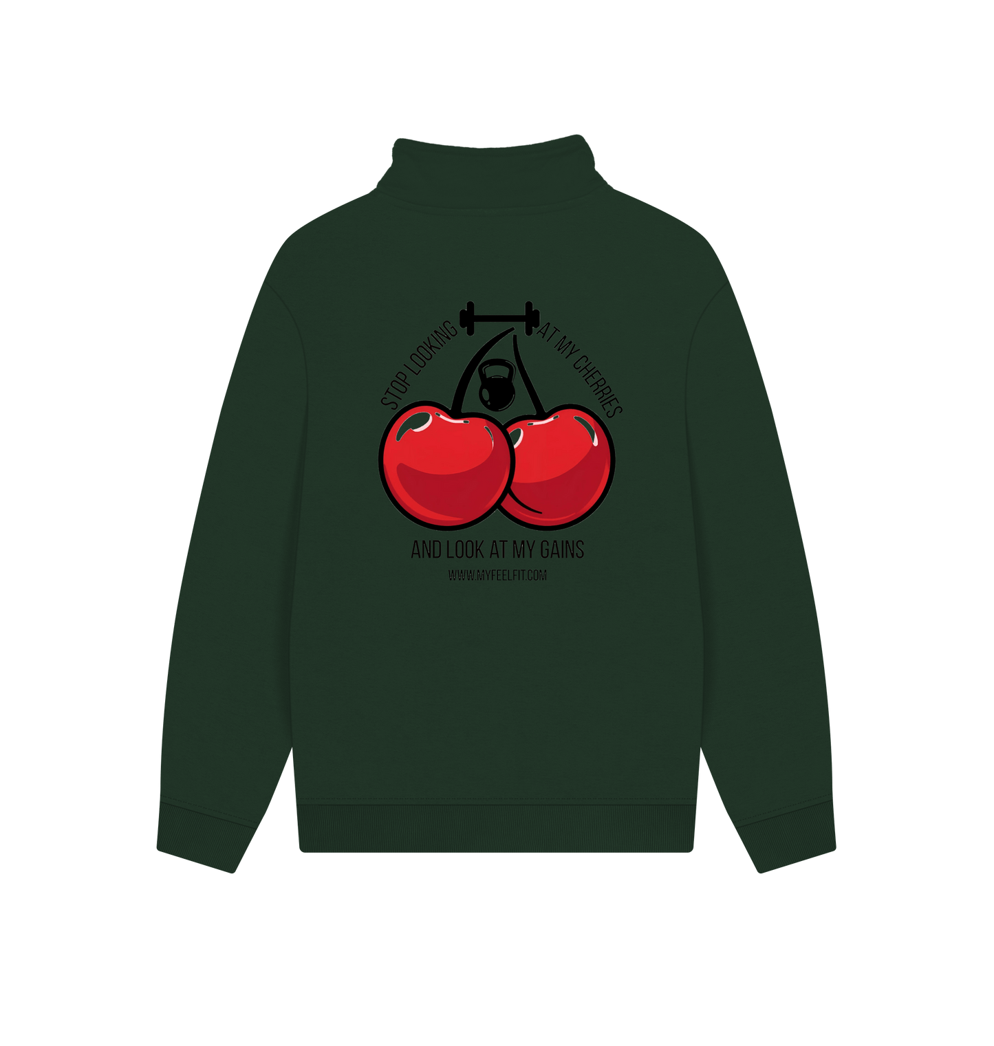 Evergreen Printed Sweater Back