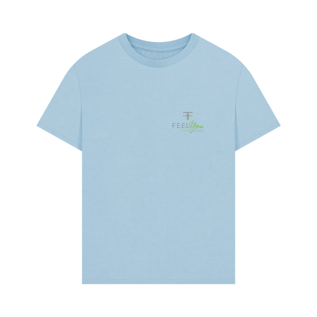 Milky Blue Printed T-shirt Front