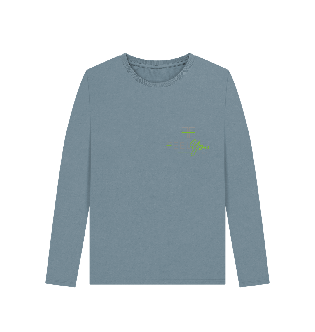 Feel You Retreats Croyde T Shirt Stone Blue / 18