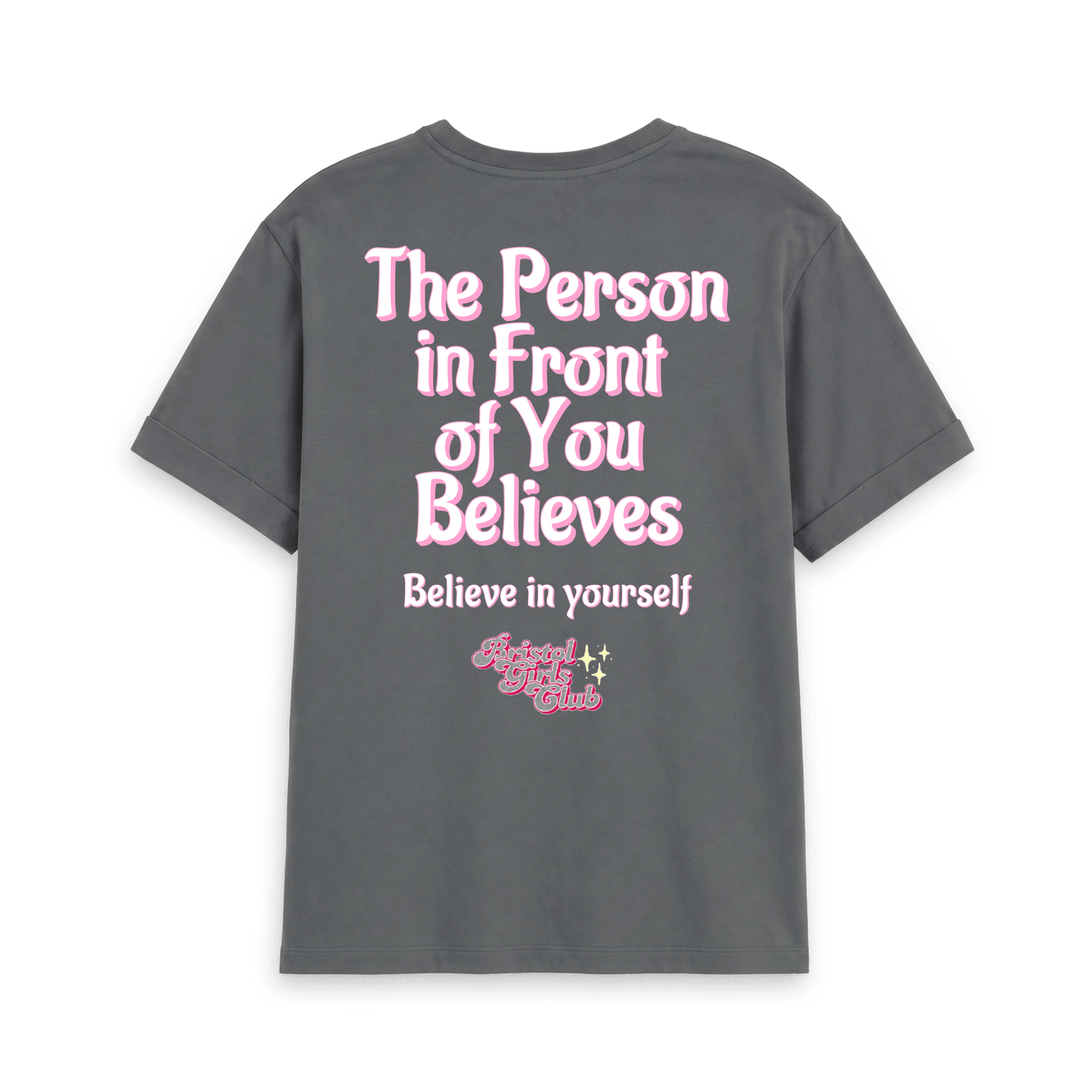 Slate Grey Printed T-shirt Back