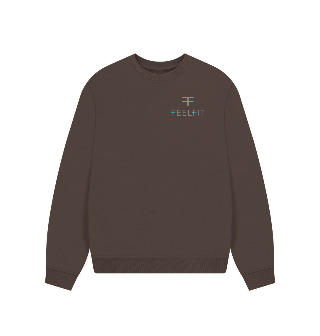 Women who lift Sweatshirt Chocolate / 18