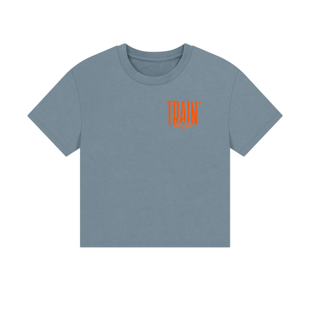 Stone Blue Printed T-shirt