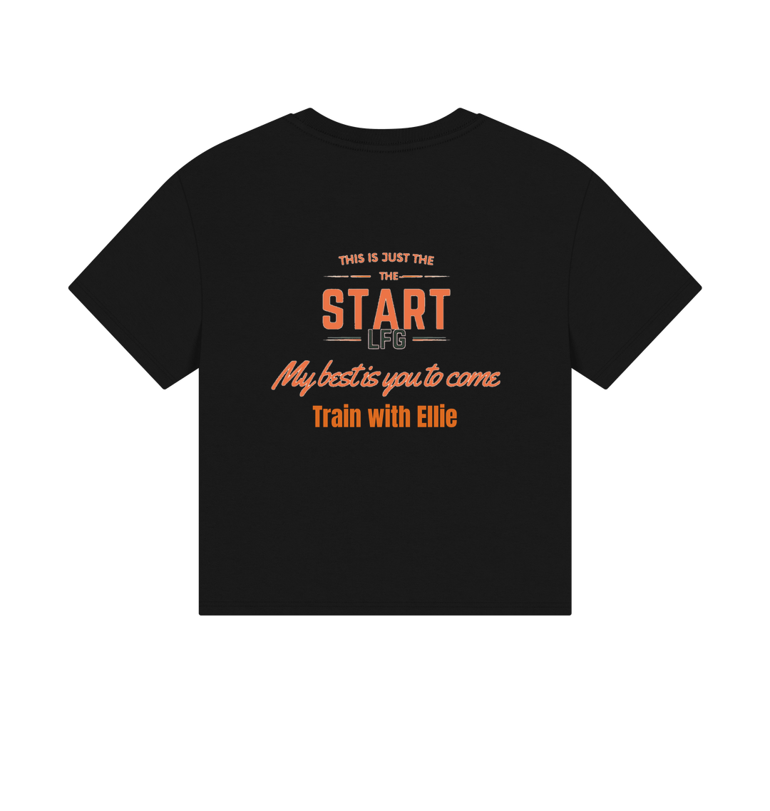 Black Printed T-shirt Back