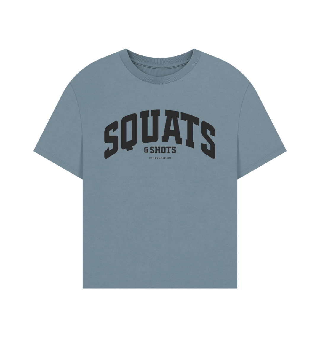 Stone Blue Printed T-shirt
