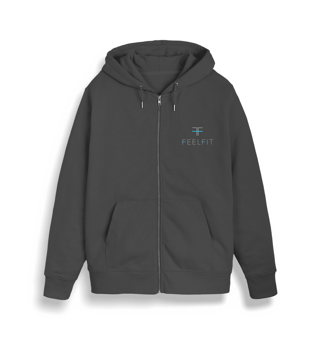 Feel Fit Zip Through Hoodie Anthracite / M