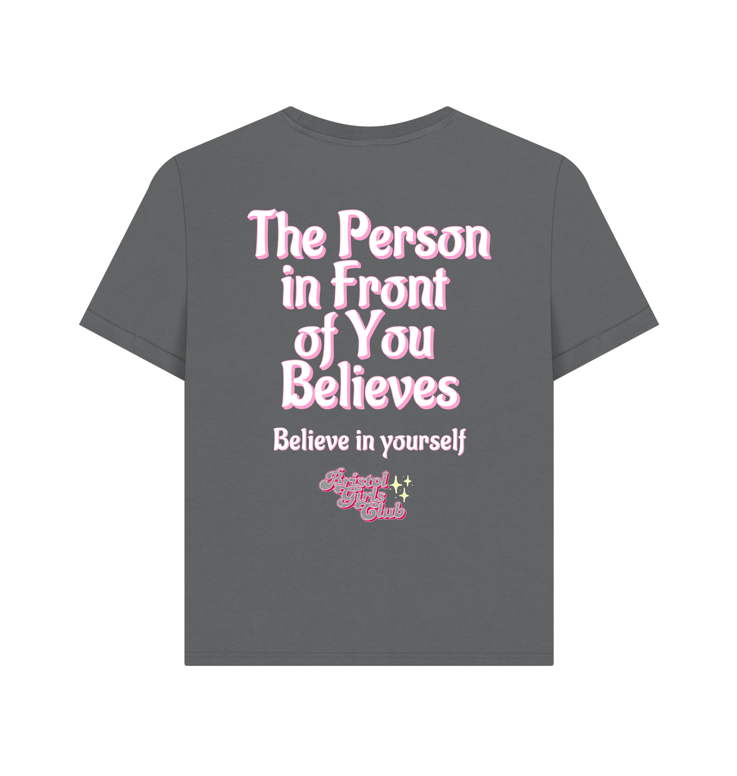 Slate Grey Printed T-shirt Back