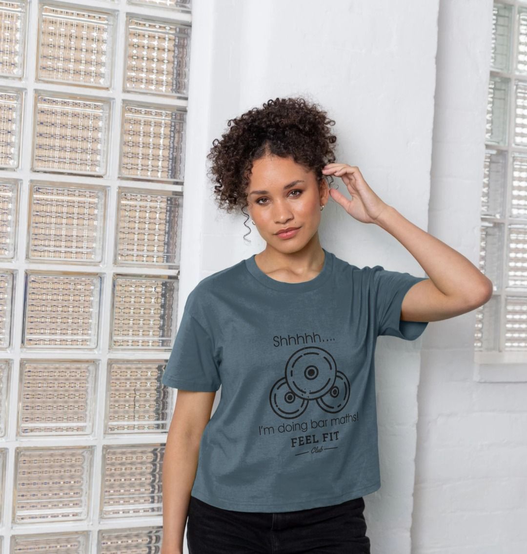 Feel Fit Club Bar Maths Boxy Oversized Tee