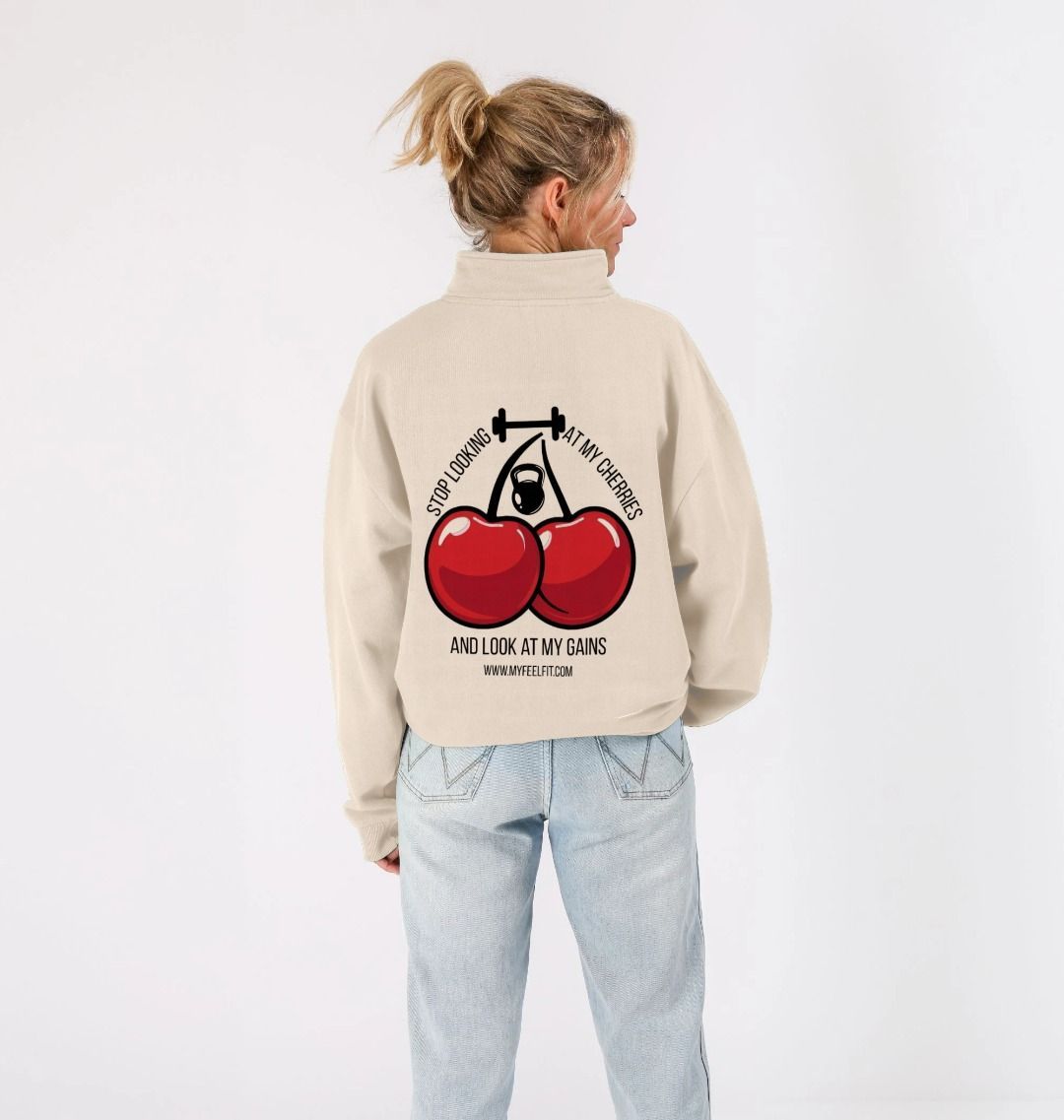 Cherry Love Quarter Zip Hoodie – My Feel Fit
