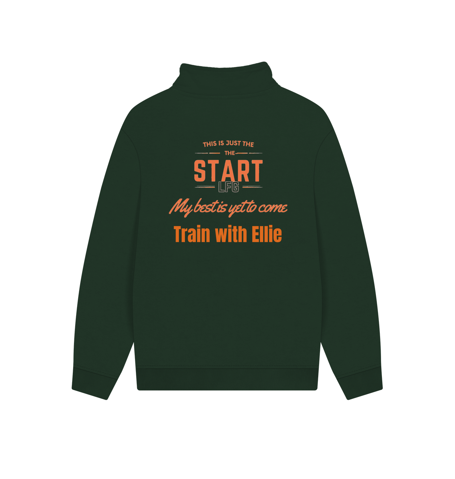 Evergreen Printed Sweater Back