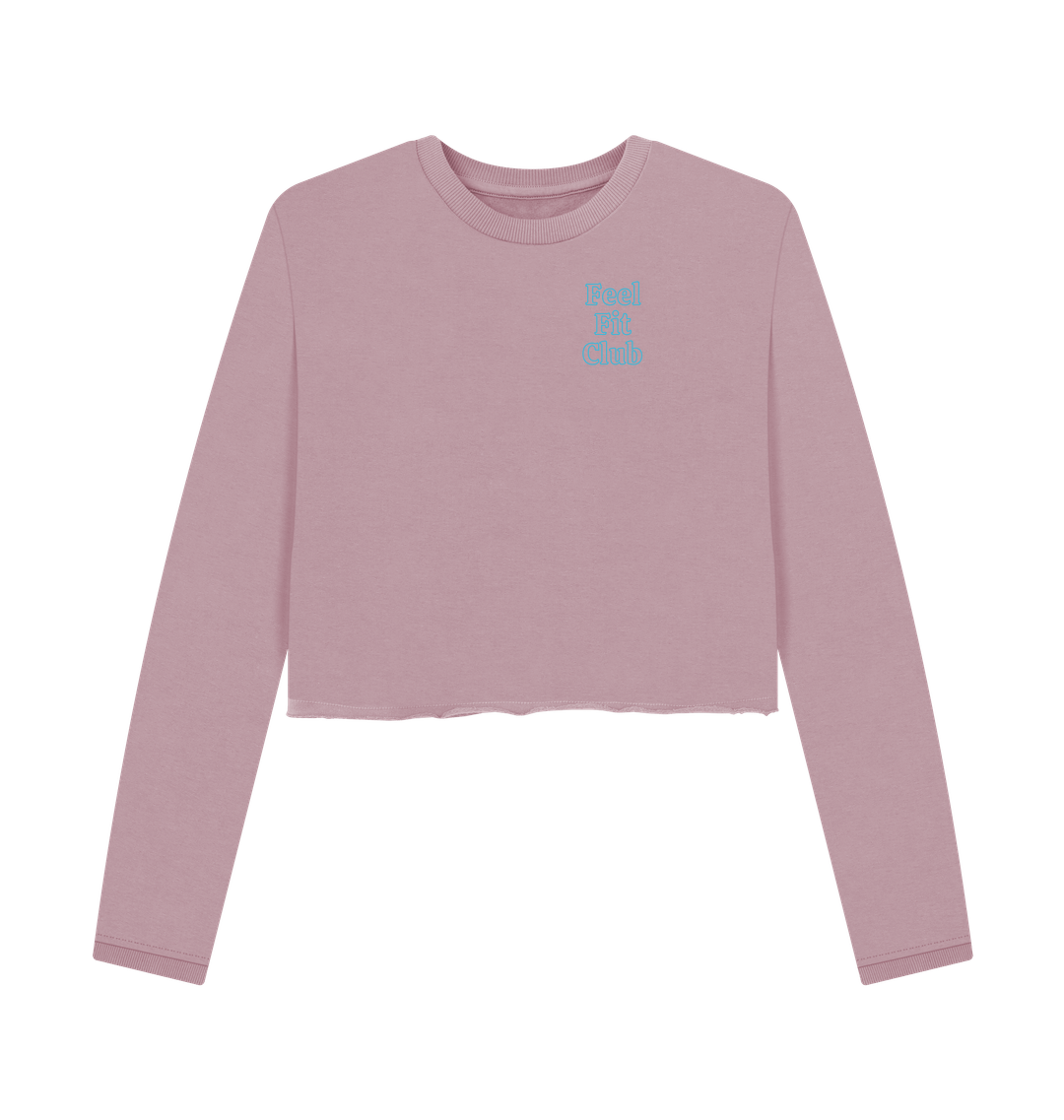 Mauve Printed Boxy Jumpers Front
