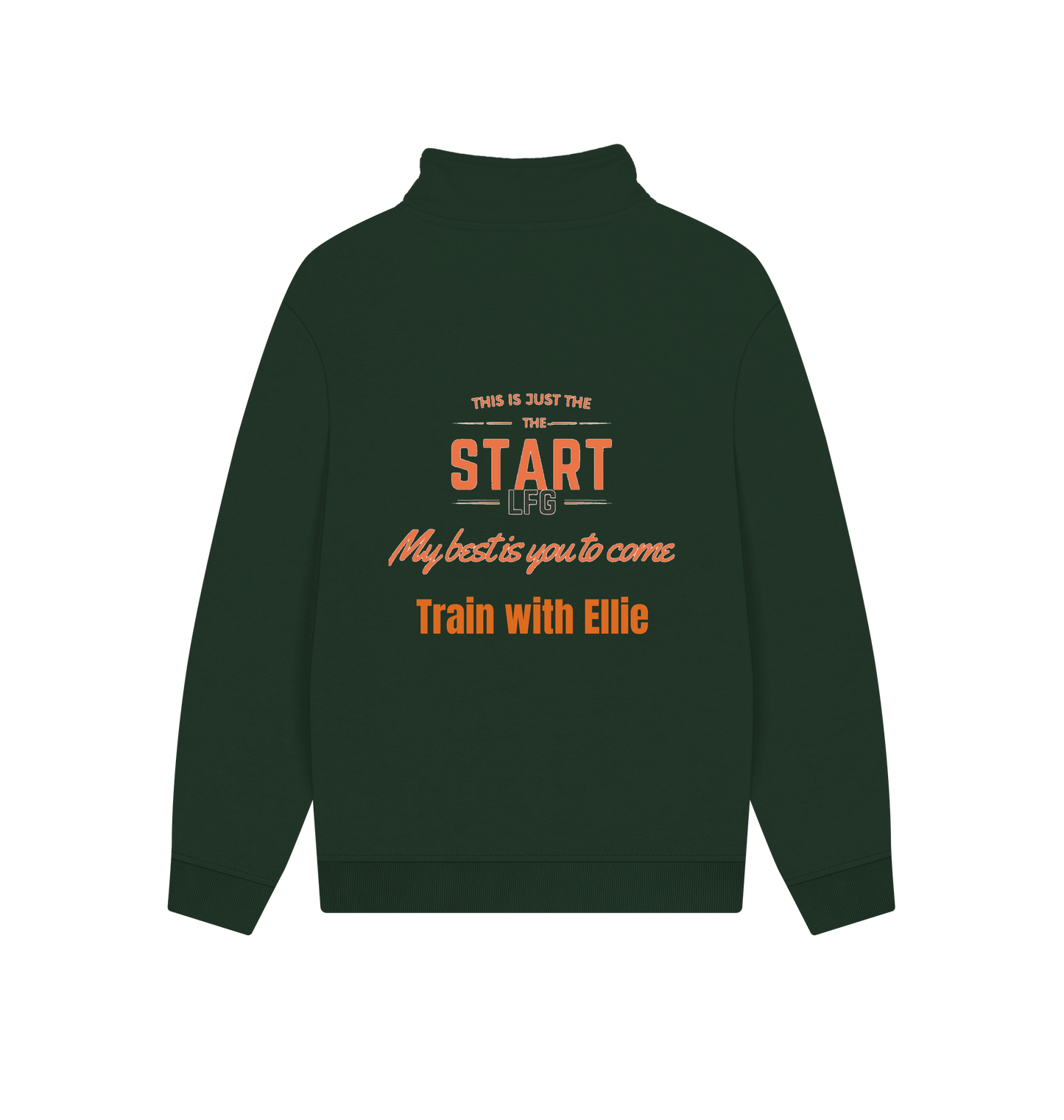 Evergreen Printed Sweater Back