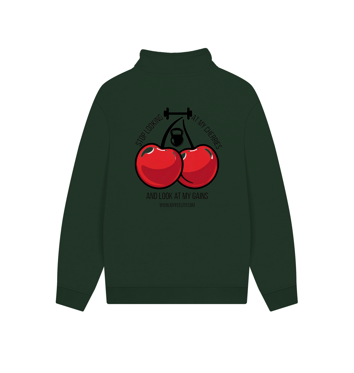 Evergreen Printed Sweater Back