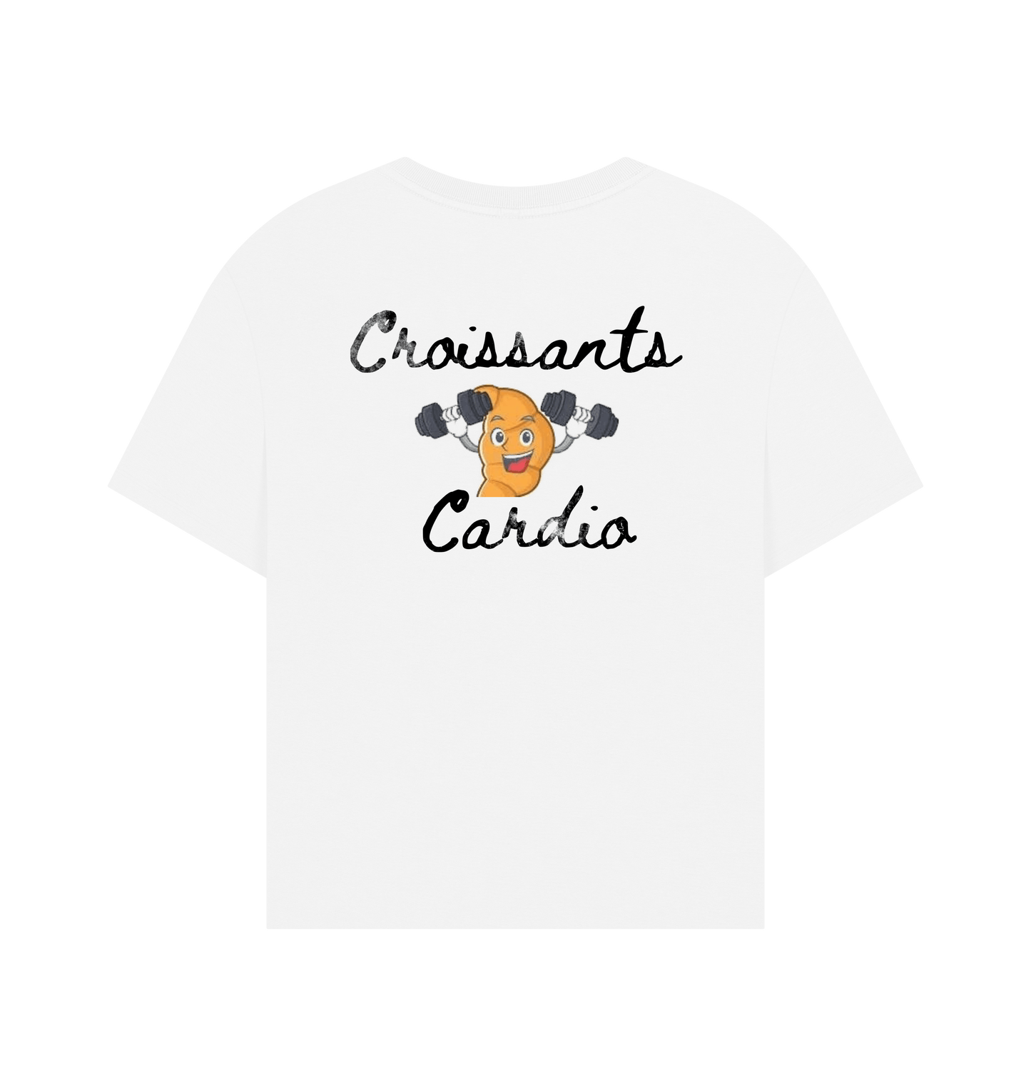 White Printed T-shirt Back