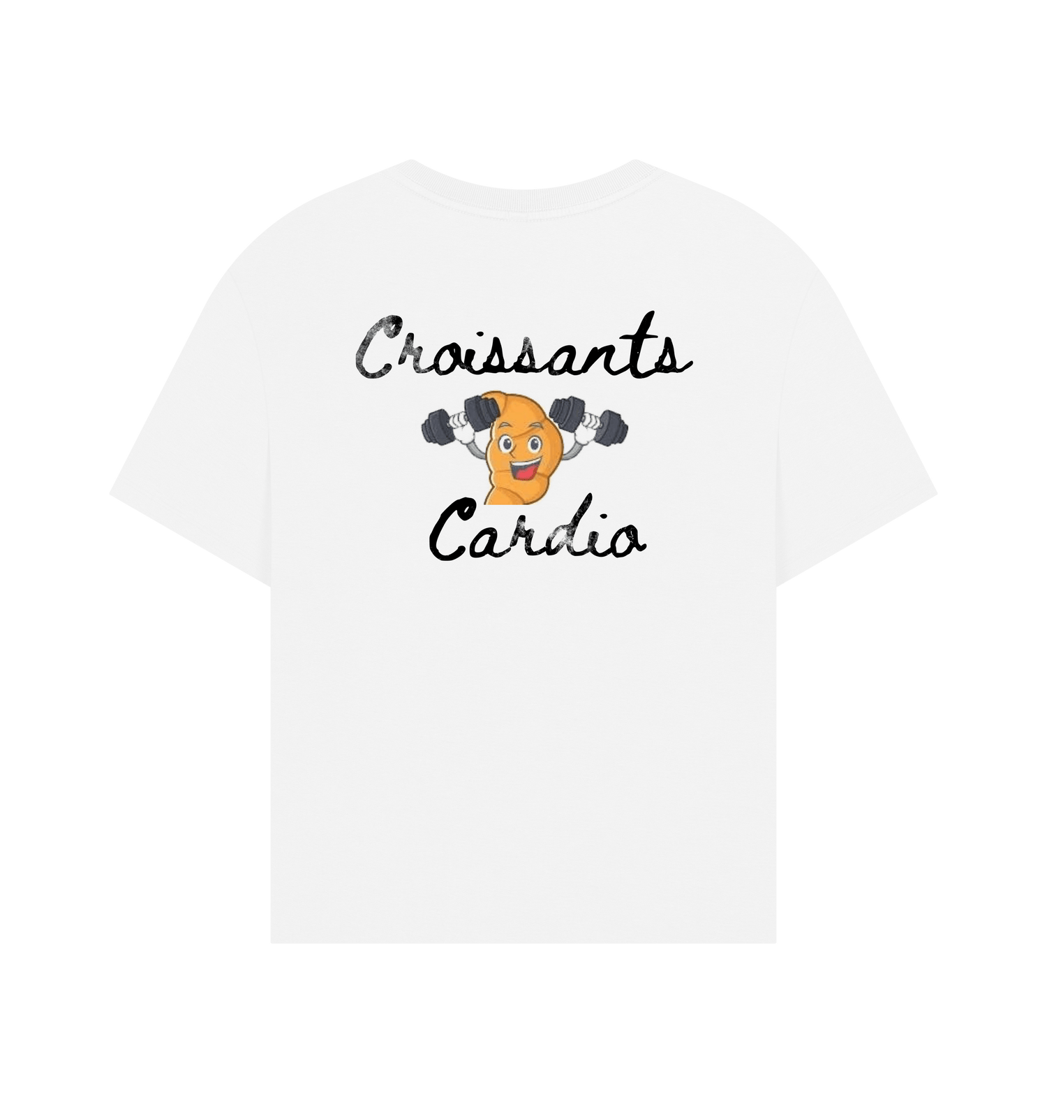 White Printed T-shirt Back
