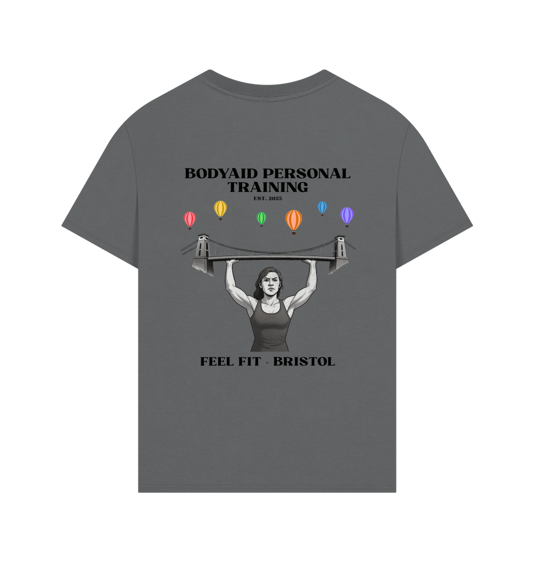 Slate Grey Printed T-shirt Back
