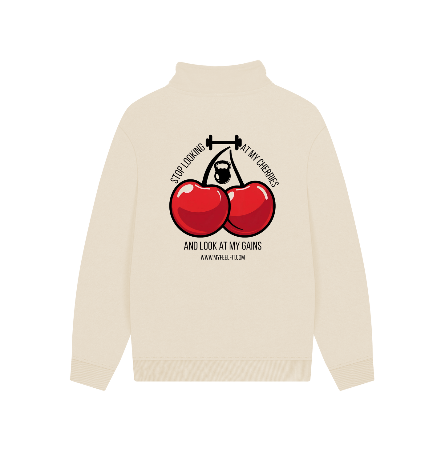 Oat Printed Sweater Back