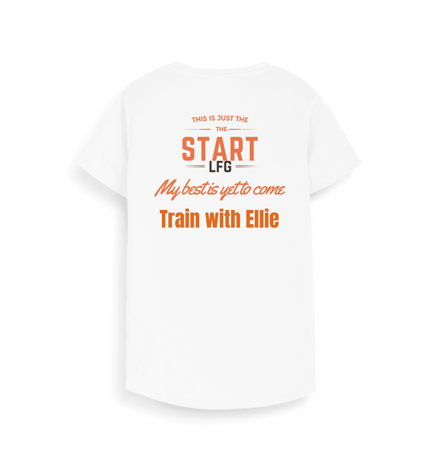 Arctic White Printed T-shirt Back