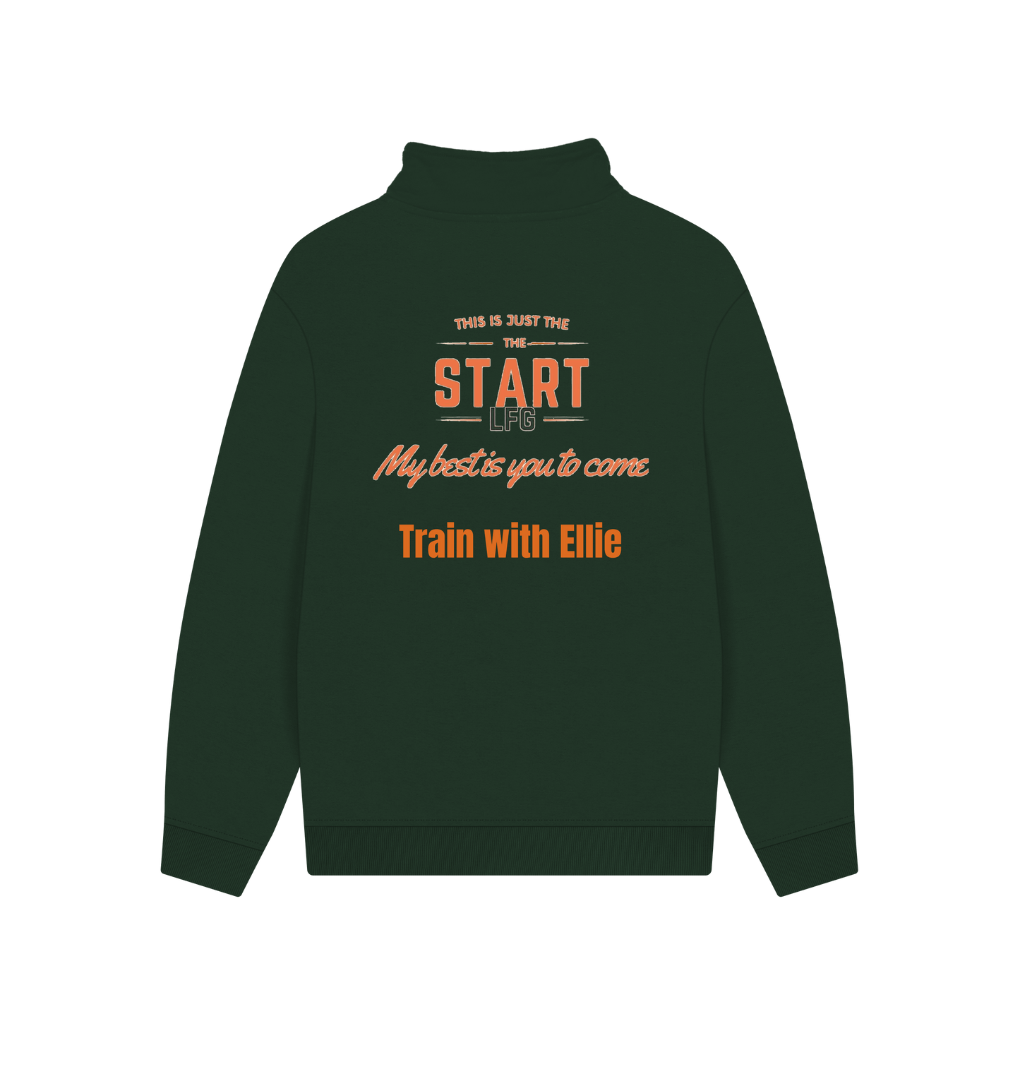 Evergreen Printed Sweater Back