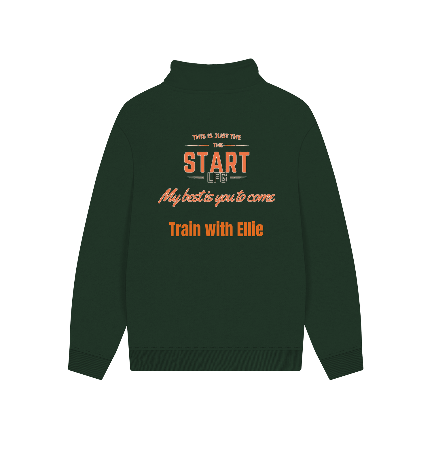 Evergreen Printed Sweater Back