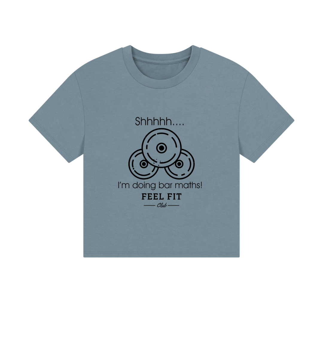 Stone Blue Printed T-shirt Front