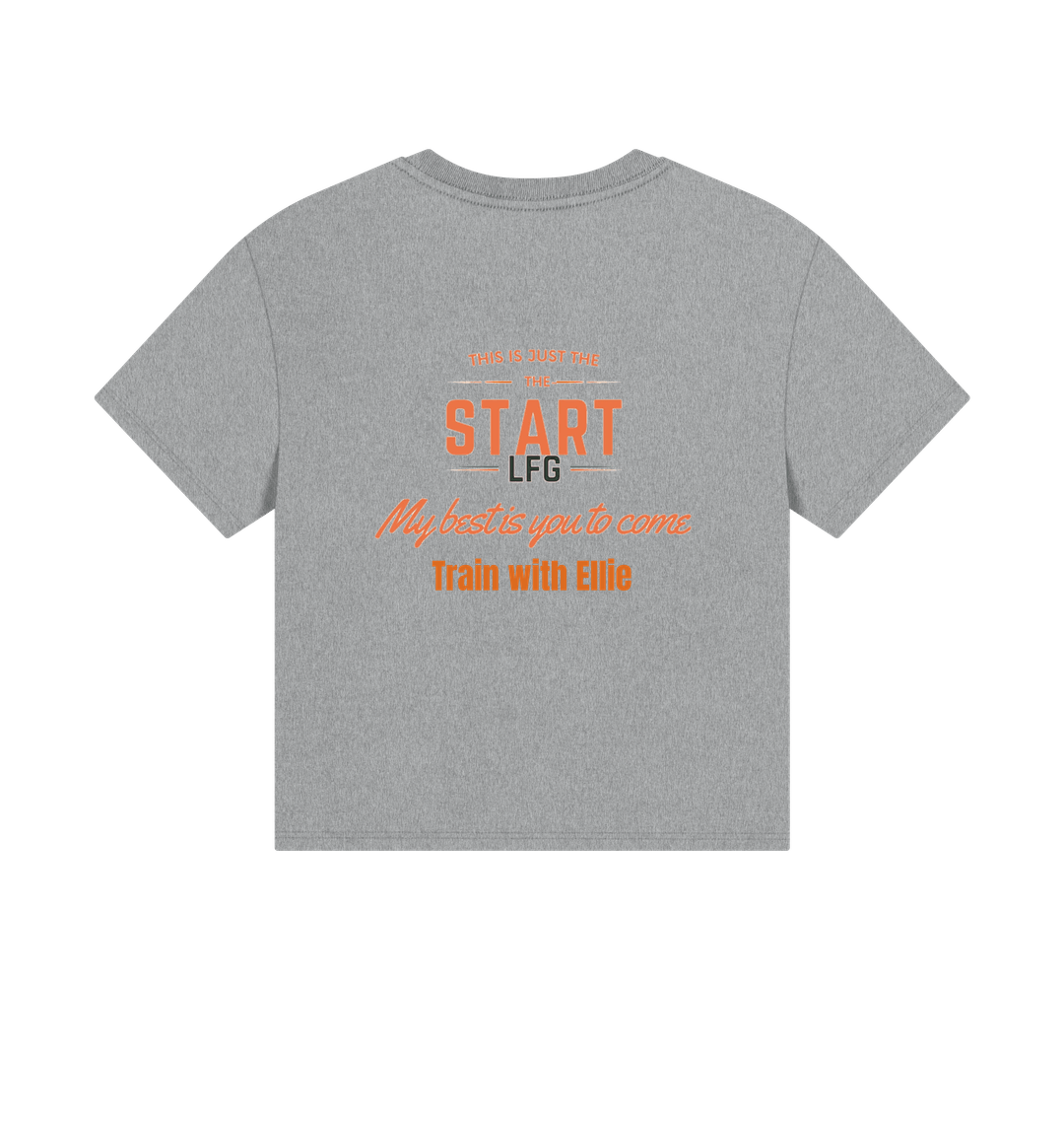 Athletic Grey Printed T-shirt Back