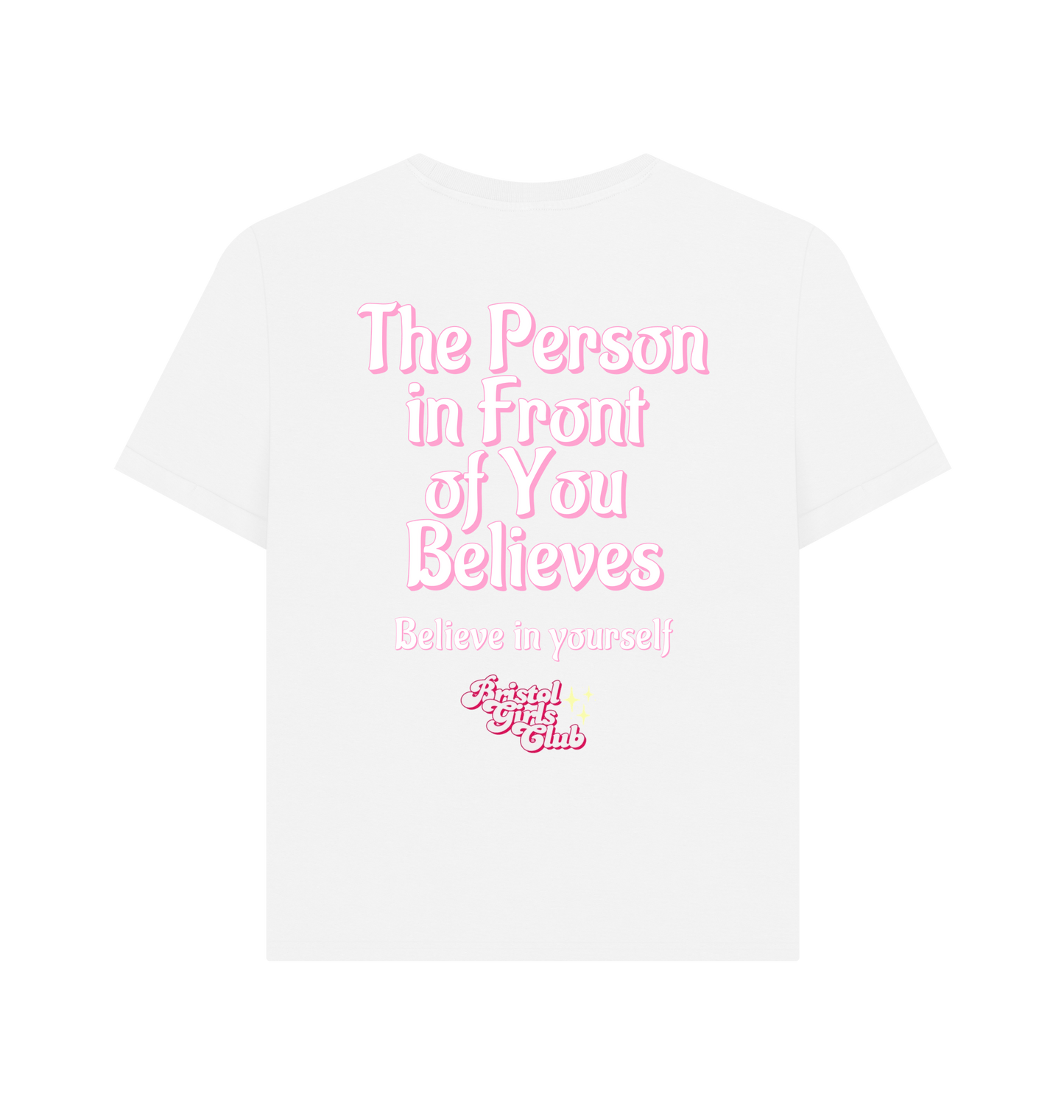 White Printed T-shirt Back