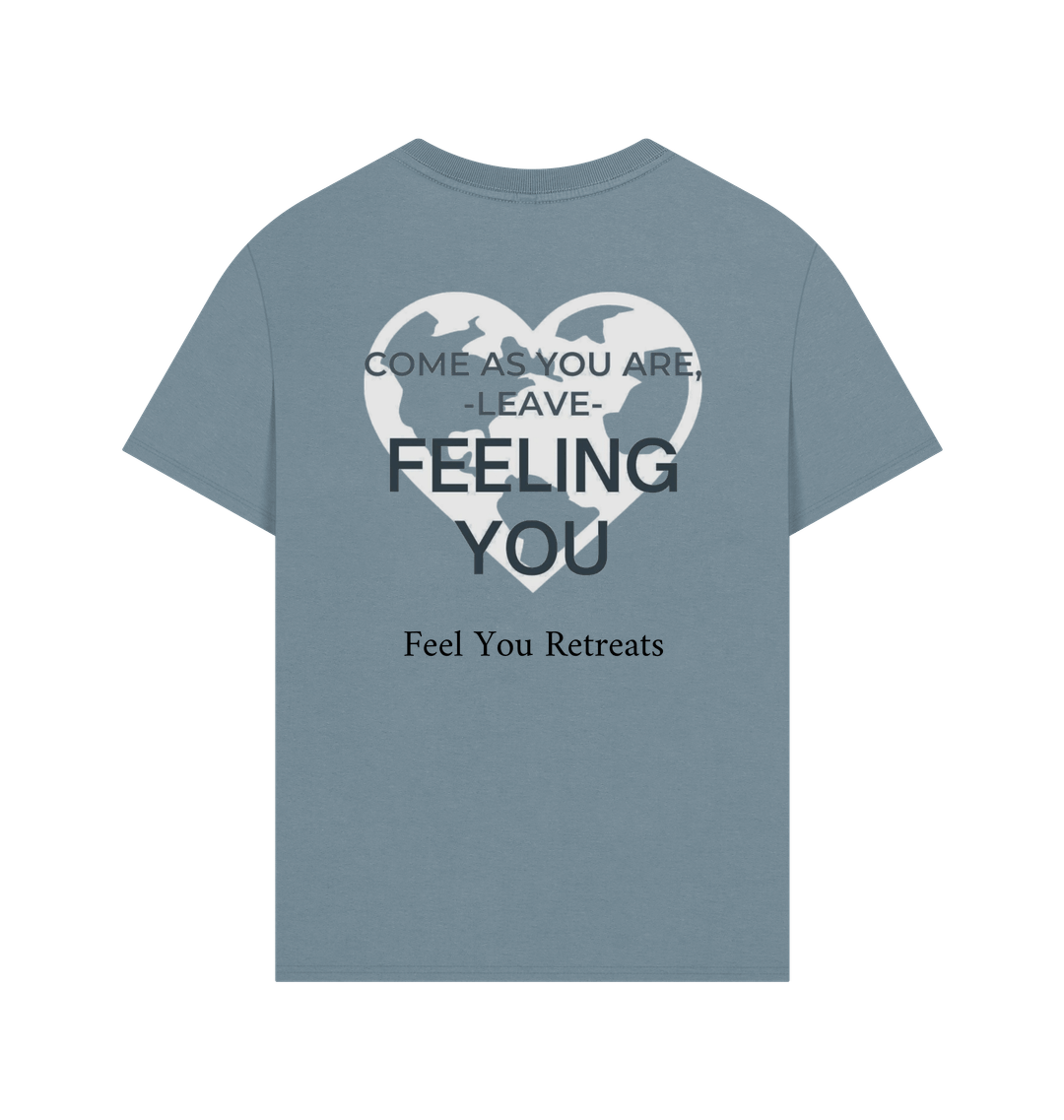 Stone Blue Printed T-shirt Back