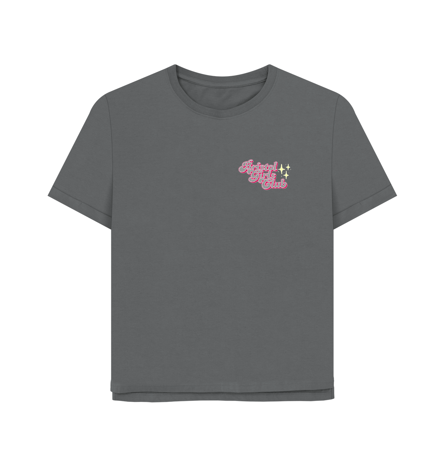 Slate Grey Printed T-shirt Front