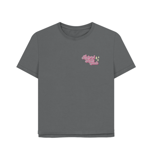 Slate Grey Printed T-shirt Front