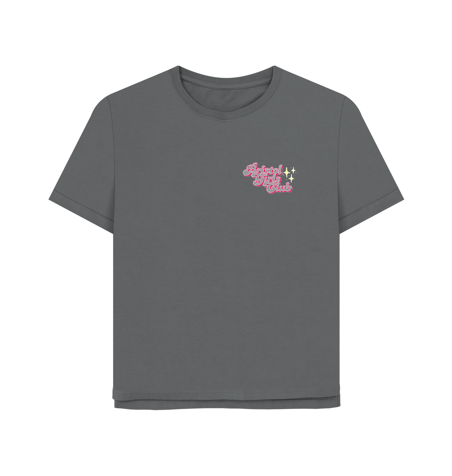 Slate Grey Printed T-shirt Front