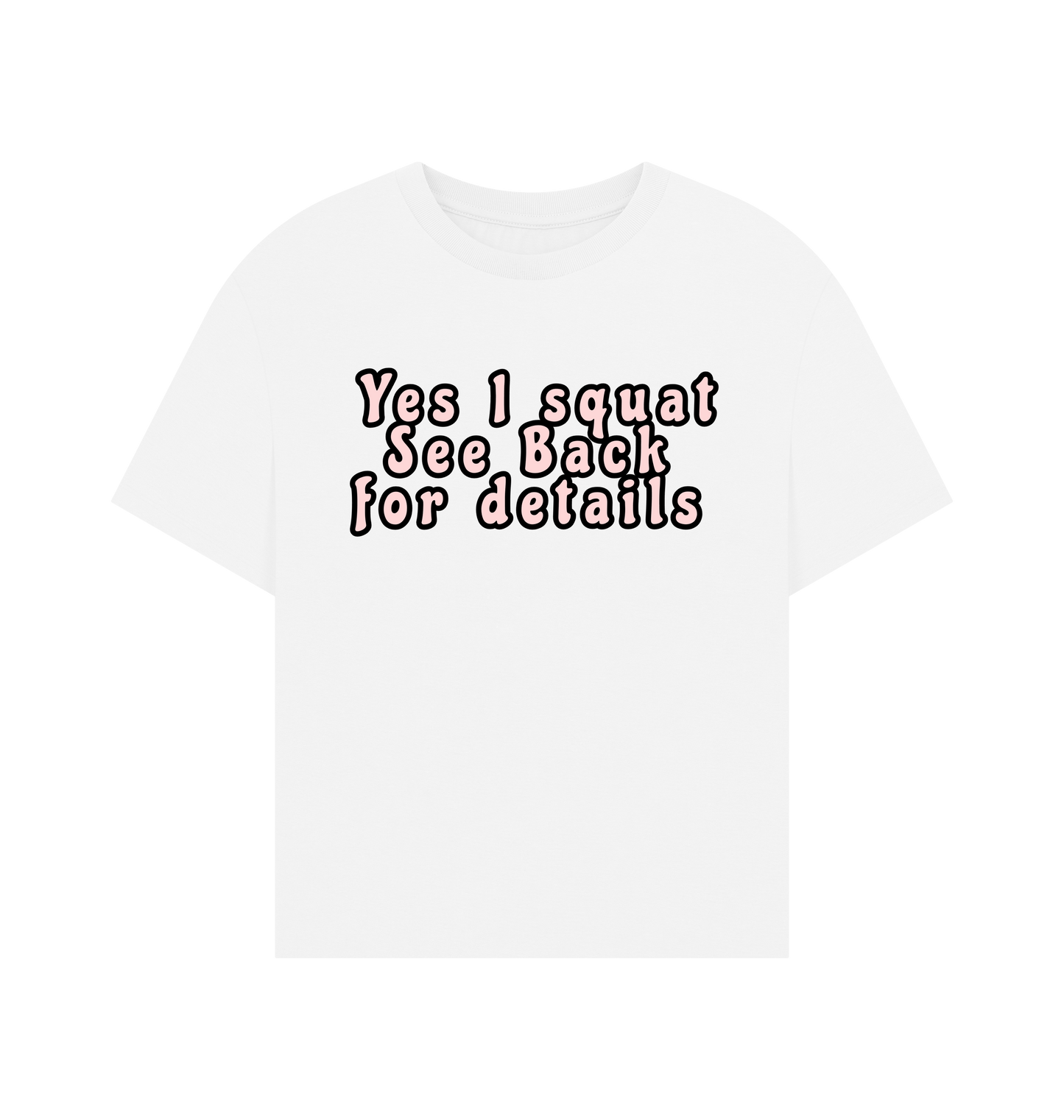 White Printed T-shirt Front