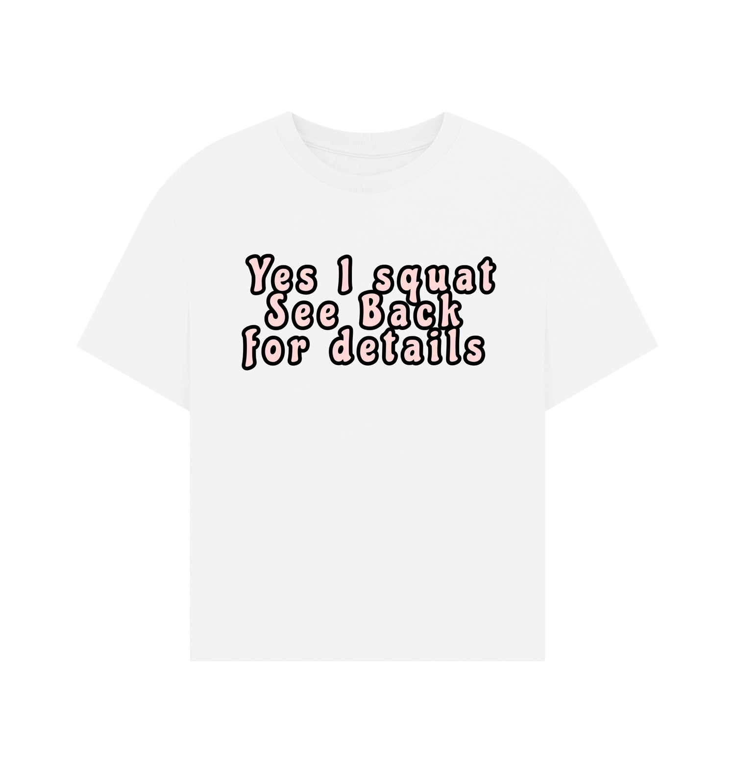White Printed T-shirt Front