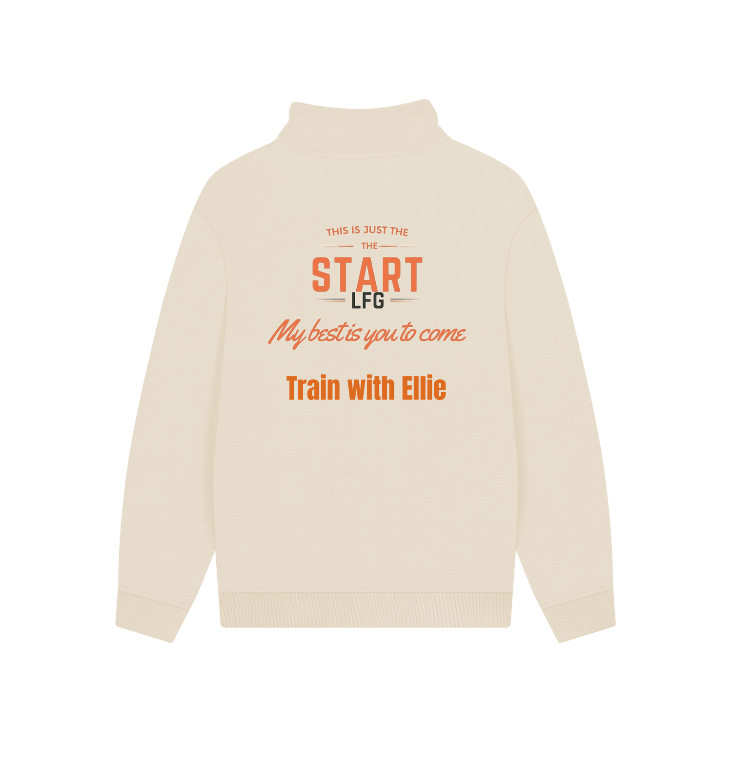 Oat Printed Sweater Back