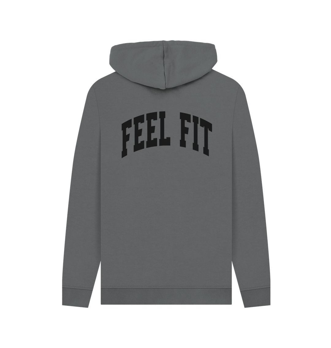 Slate Grey Printed Hoody Back