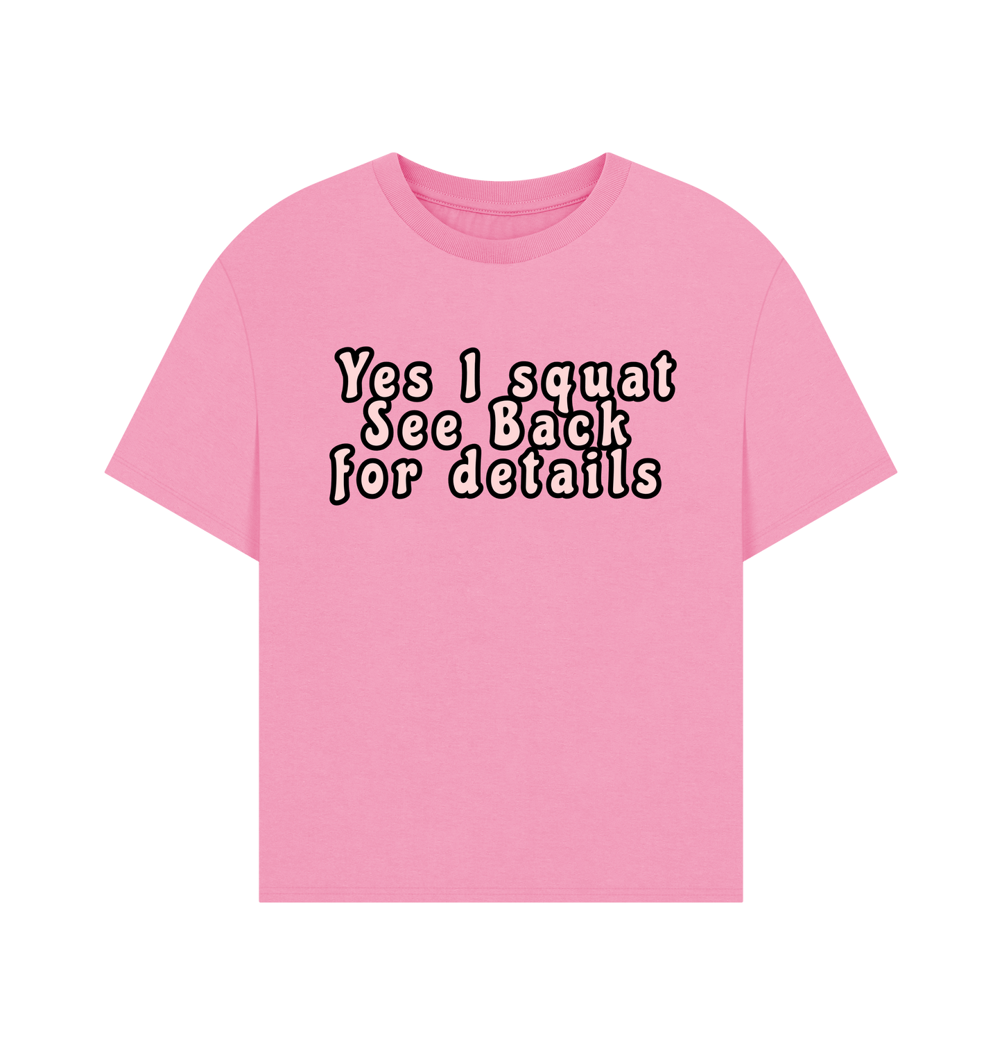 Rose Pink Printed T-shirt Front