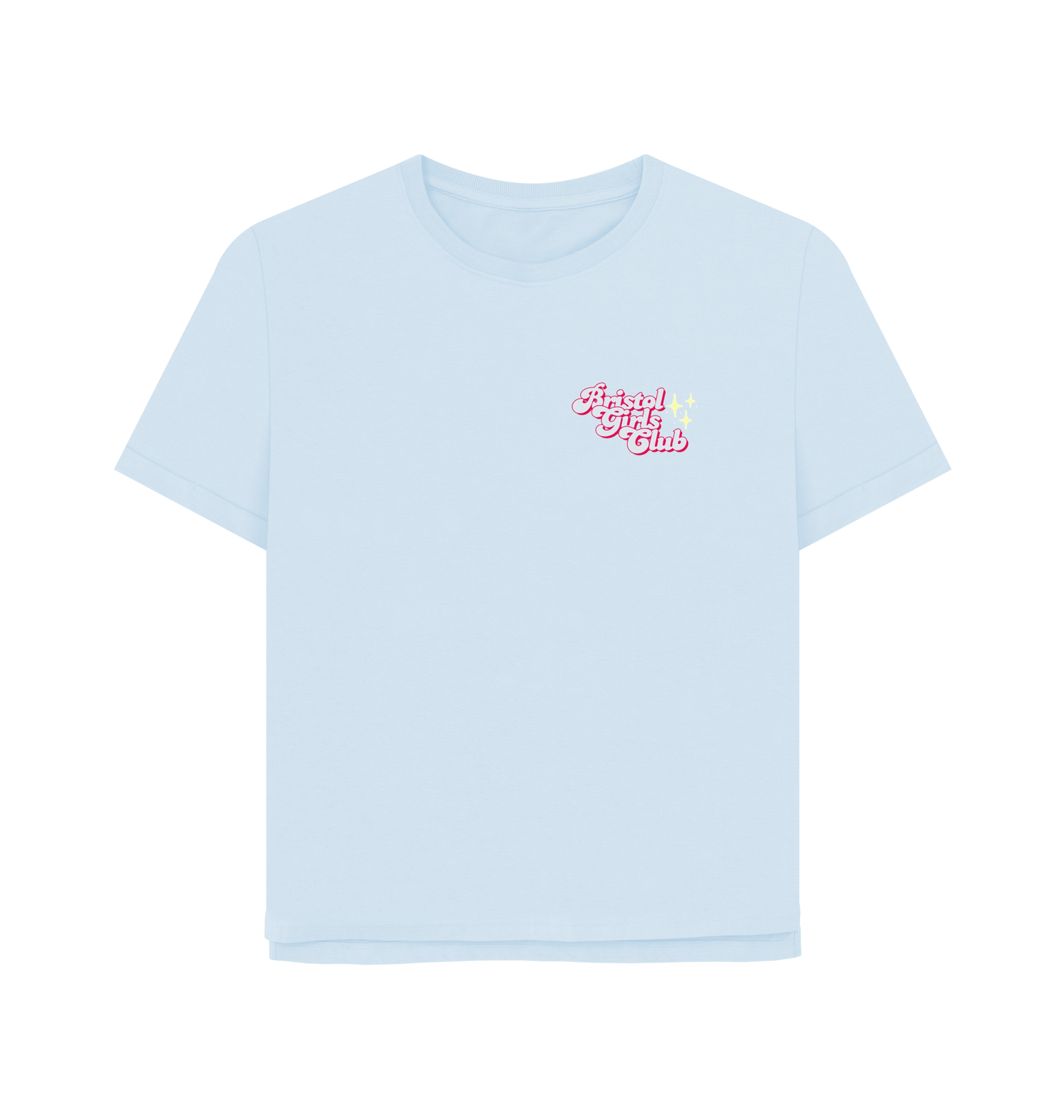 Sky Blue Printed T-shirt Front