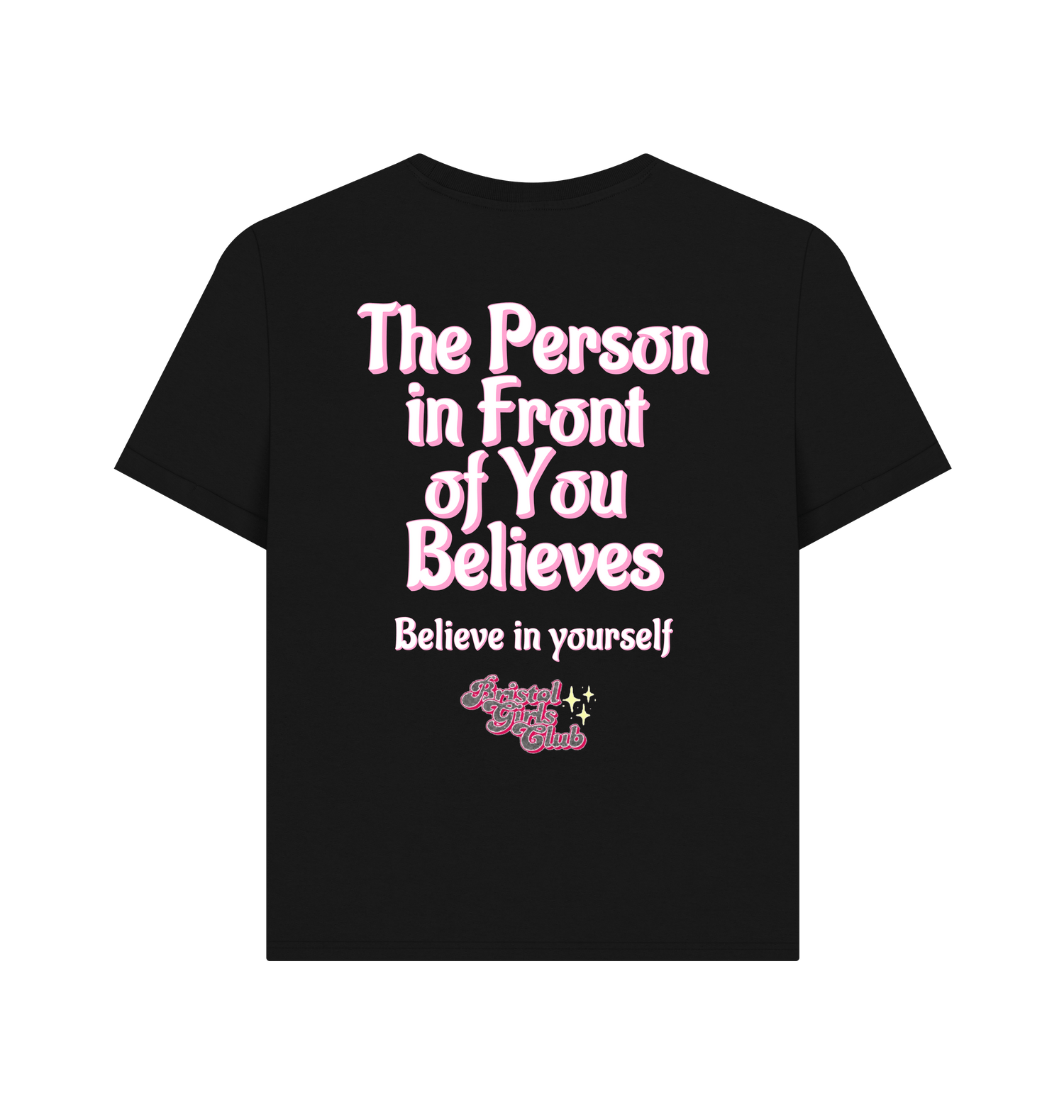 Black Printed T-shirt Back