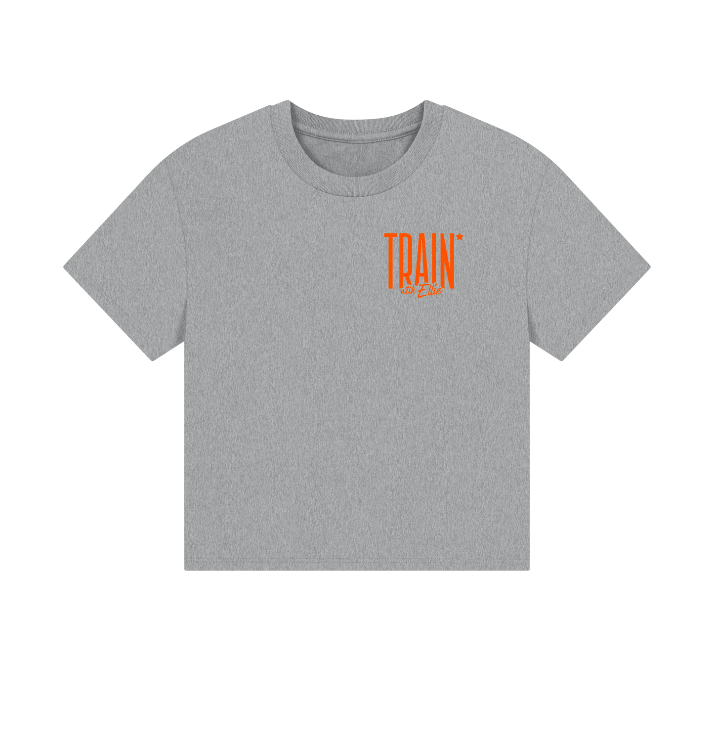 Athletic Grey Printed T-shirt Front