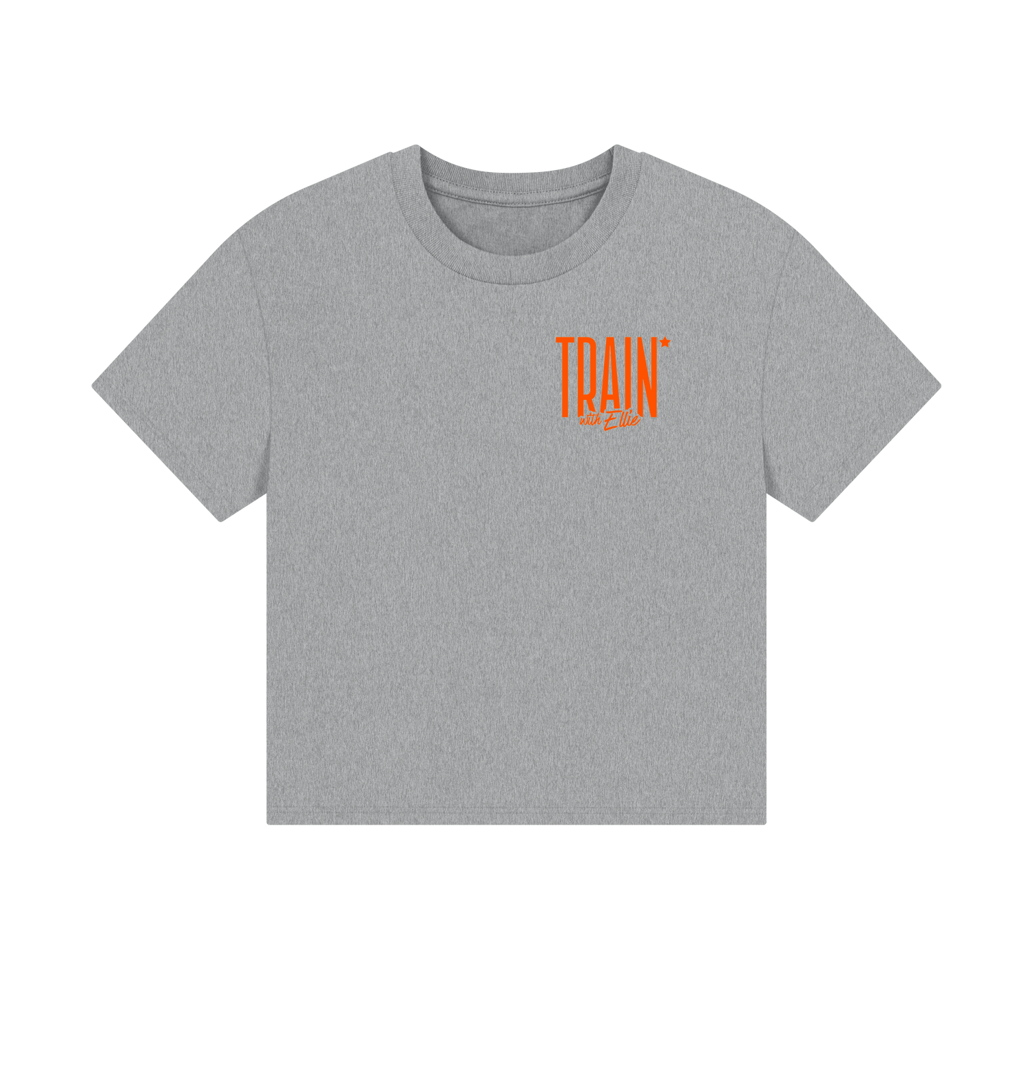 Athletic Grey Printed T-shirt Front