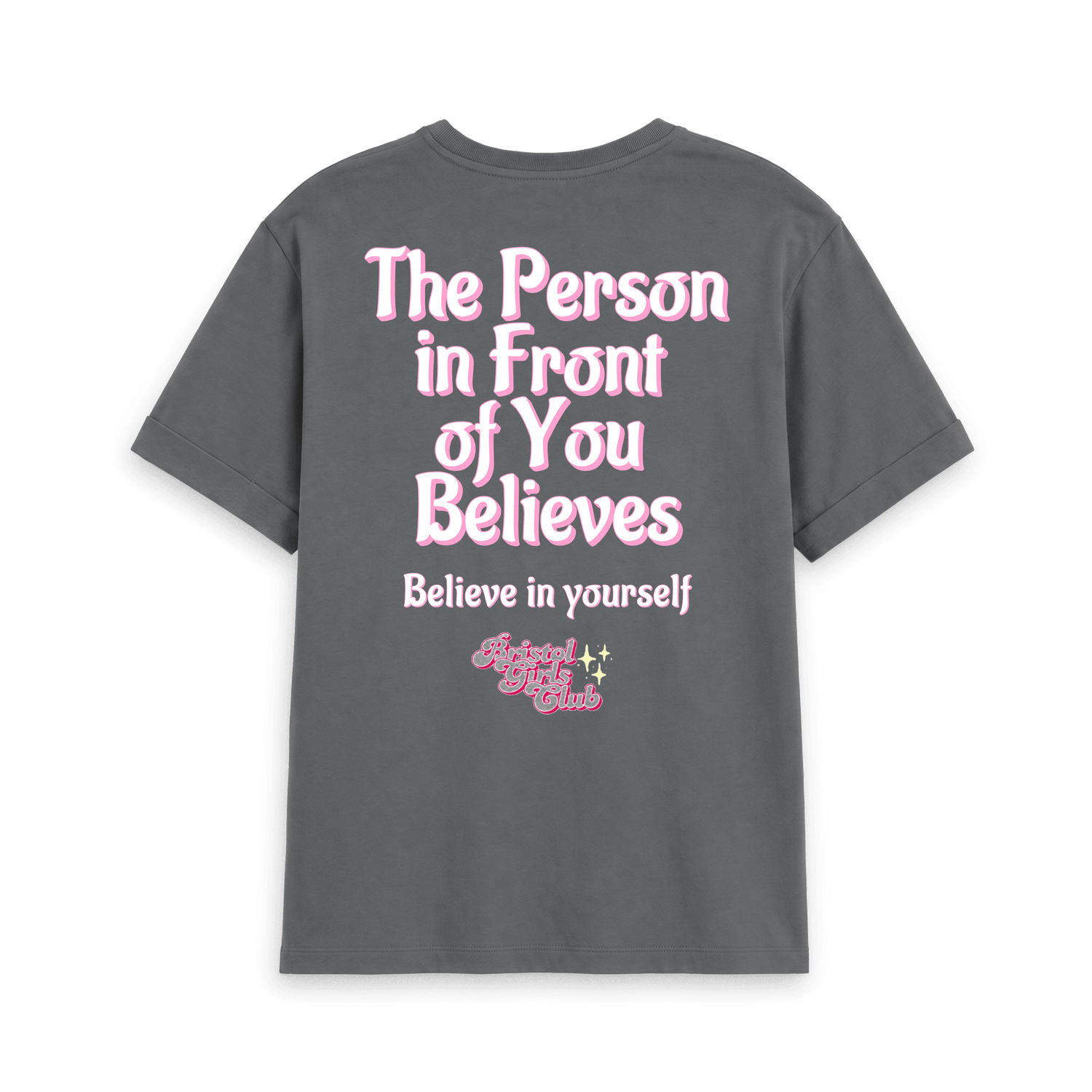 Slate Grey Printed T-shirt Back