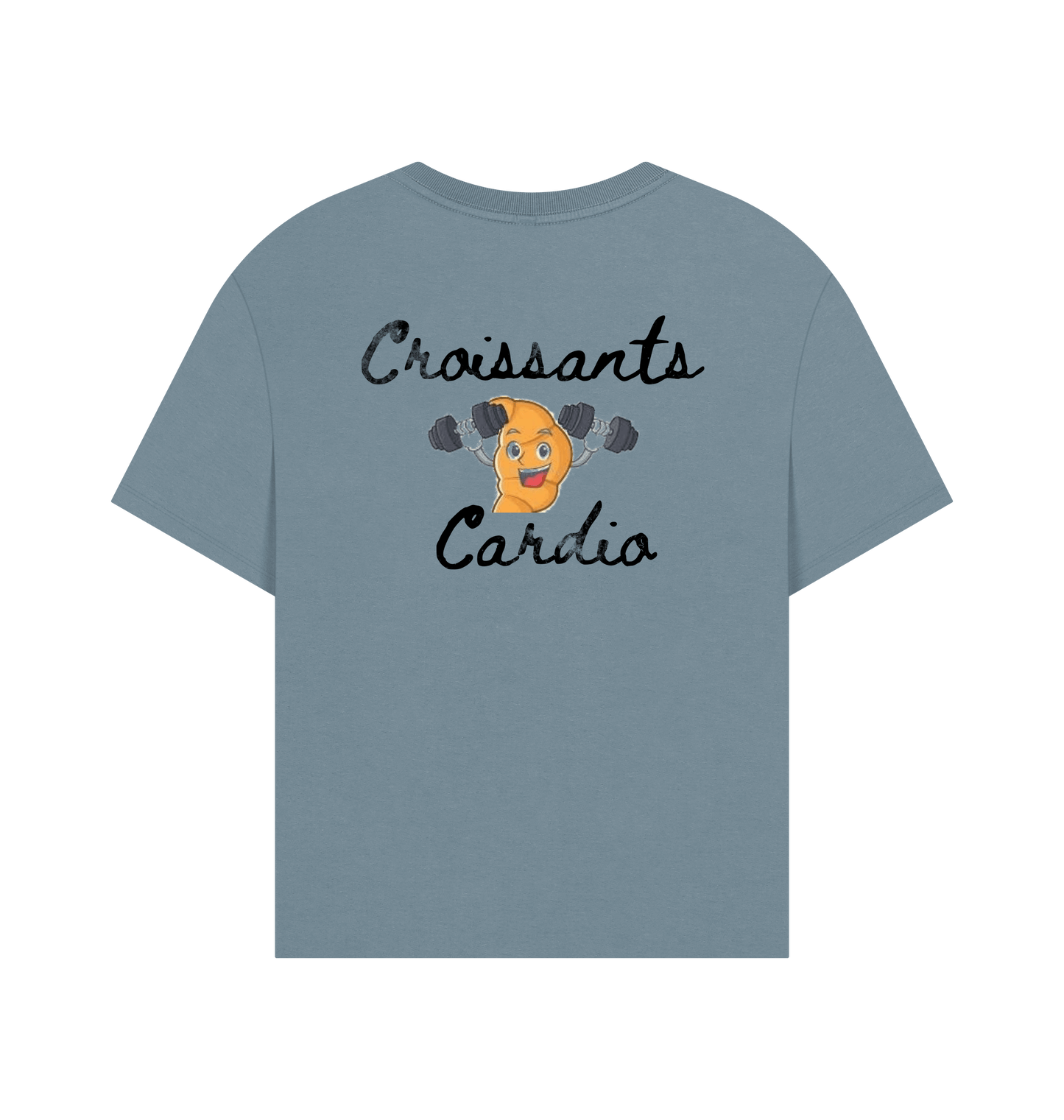 Stone Blue Printed T-shirt Back