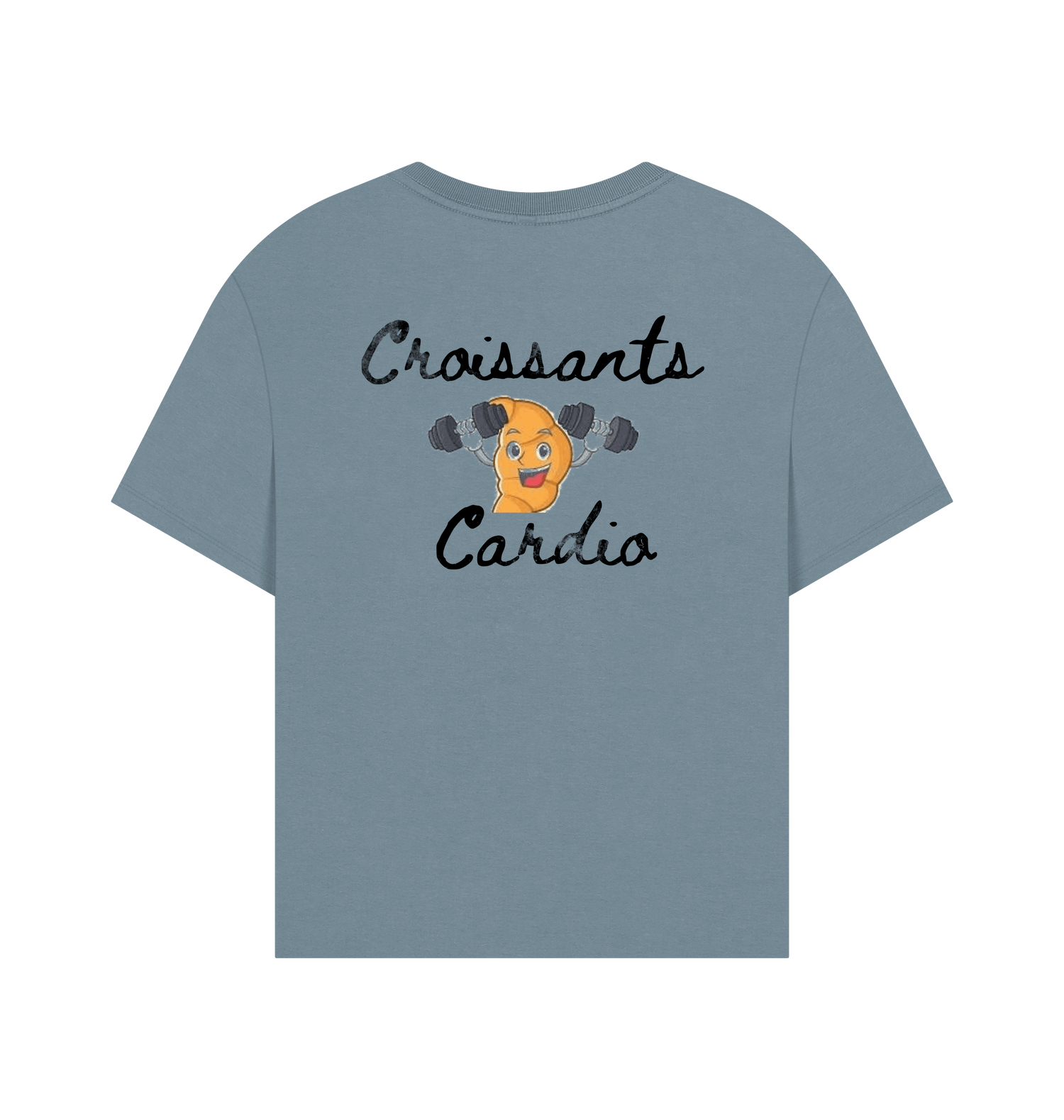 Stone Blue Printed T-shirt Back