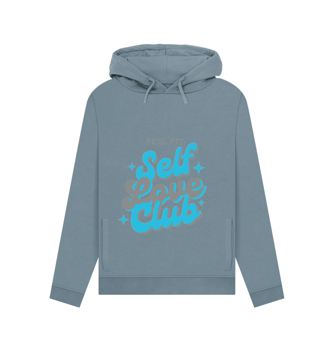 Stone Blue Printed Hoody