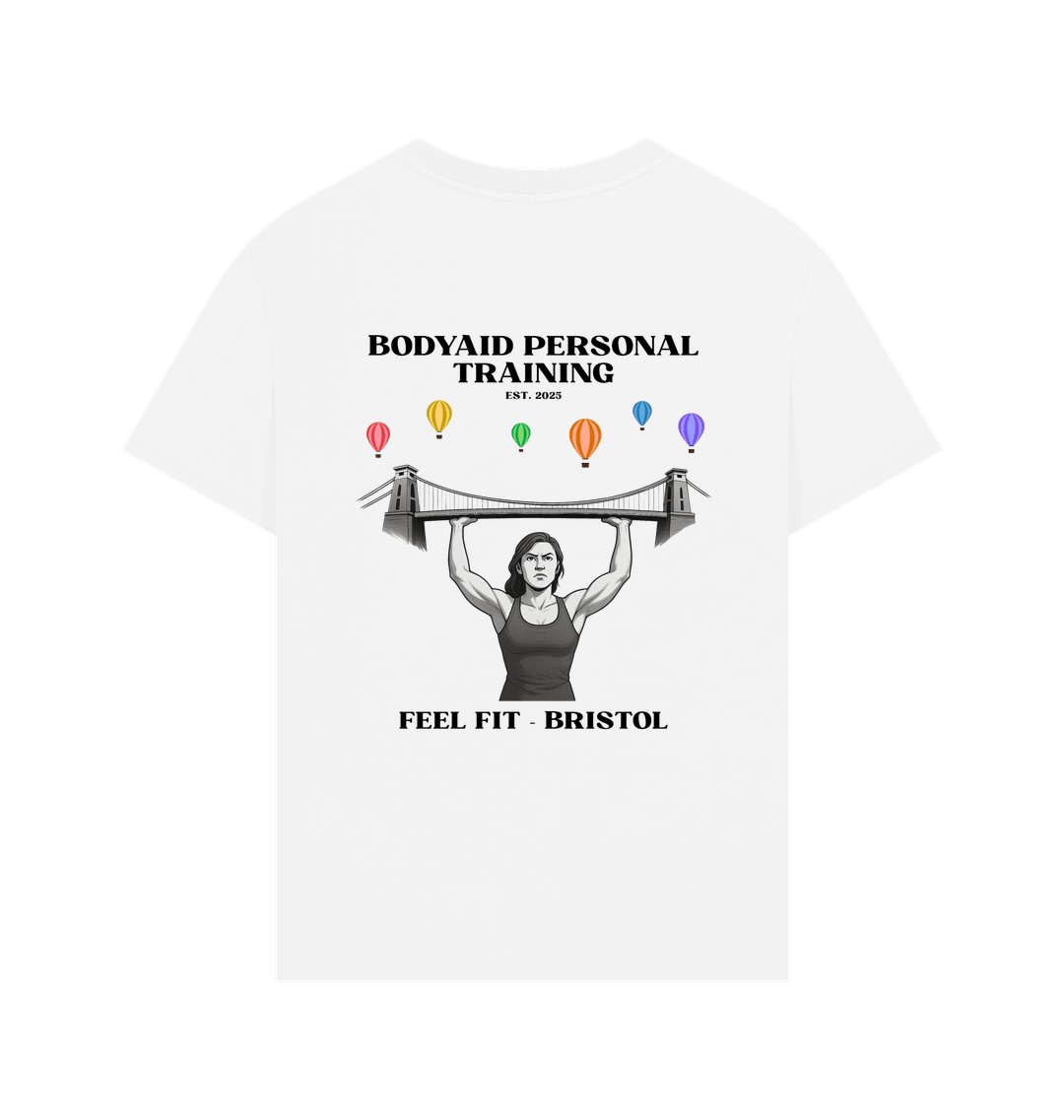 White Printed T-shirt Back