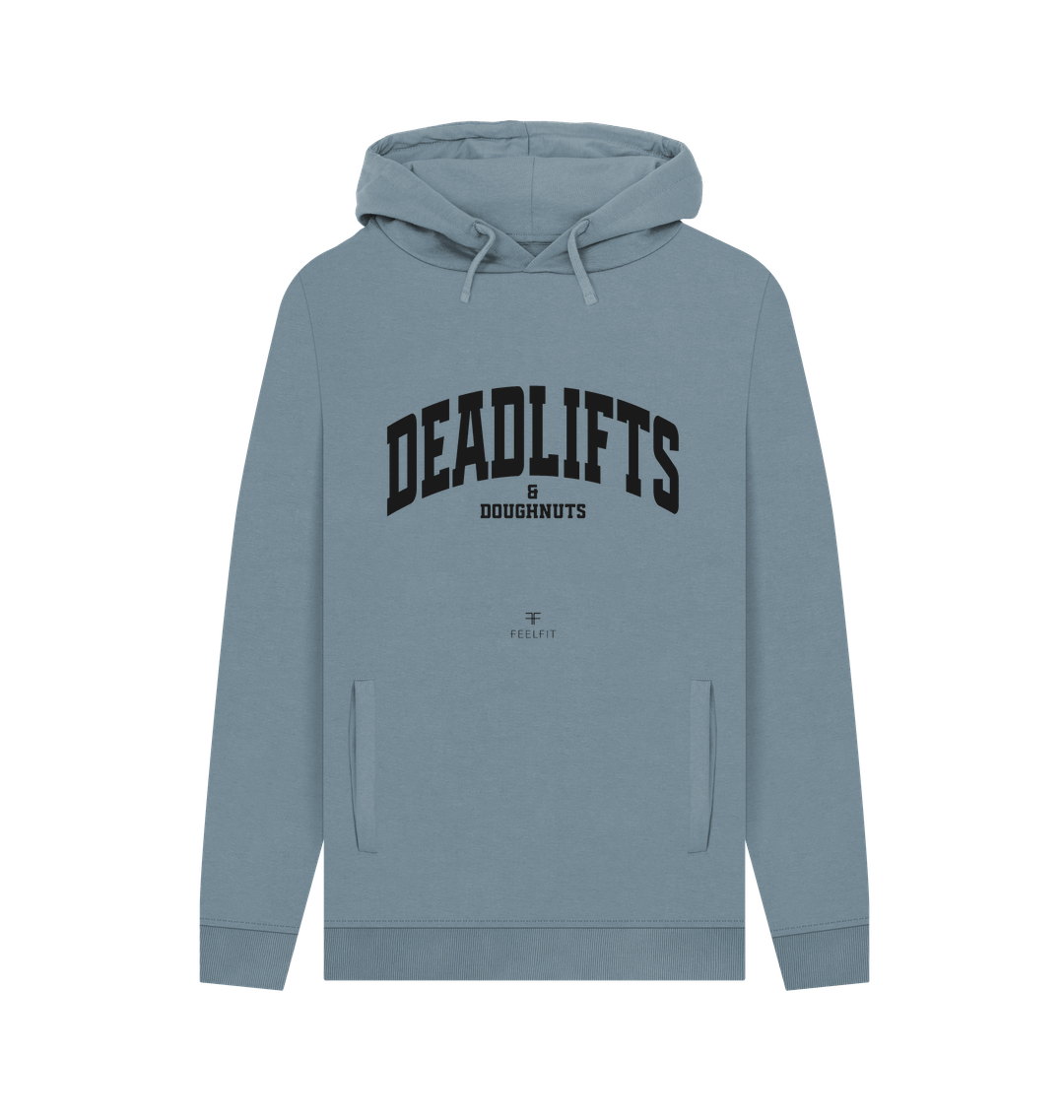 Stone Blue Printed Hoody Front