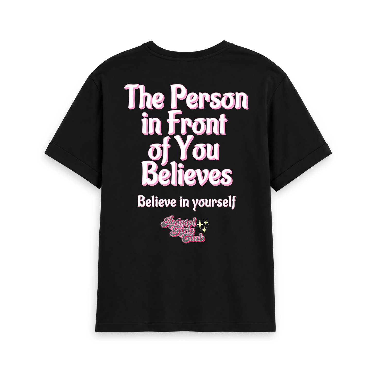 Black Printed T-shirt Back