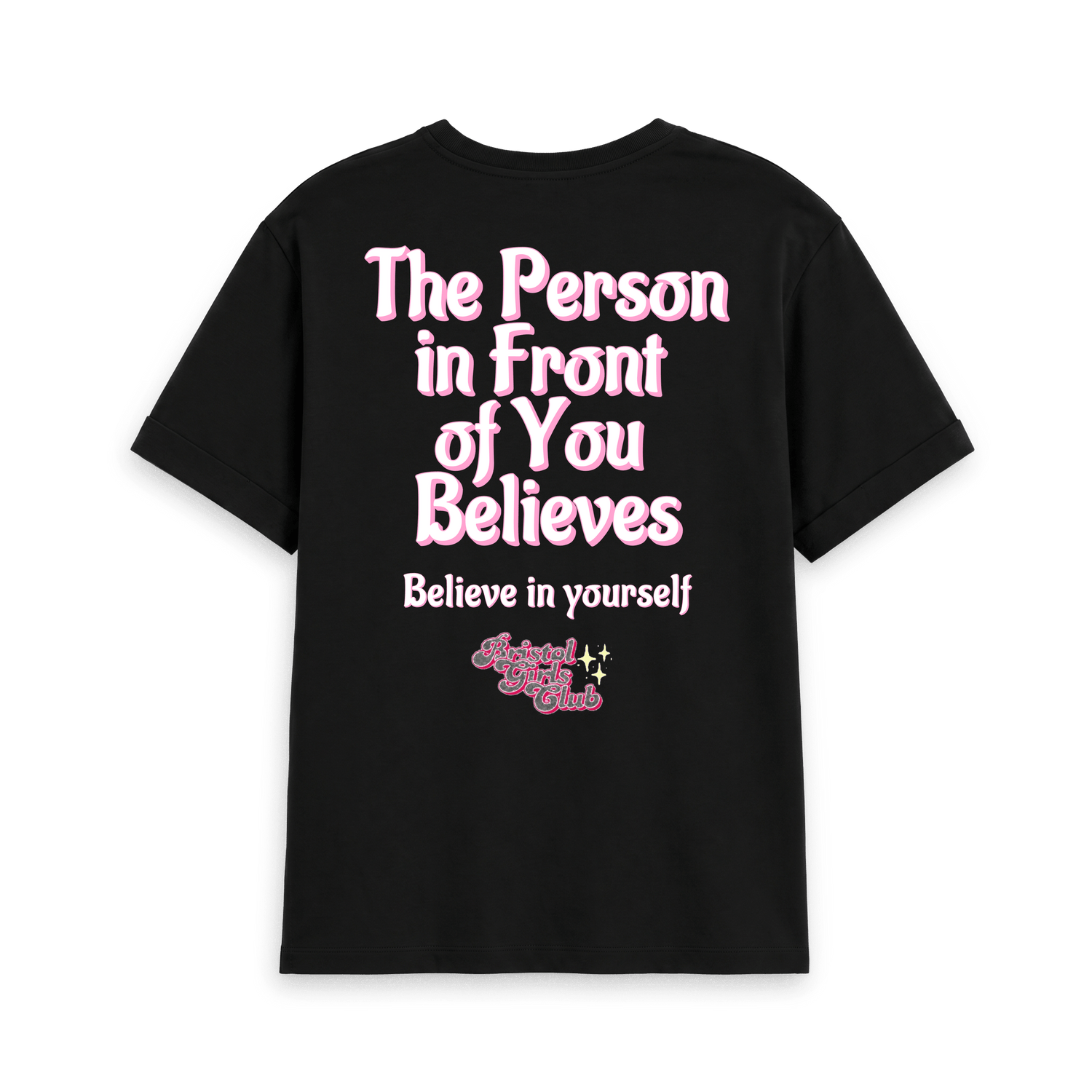 Black Printed T-shirt Back