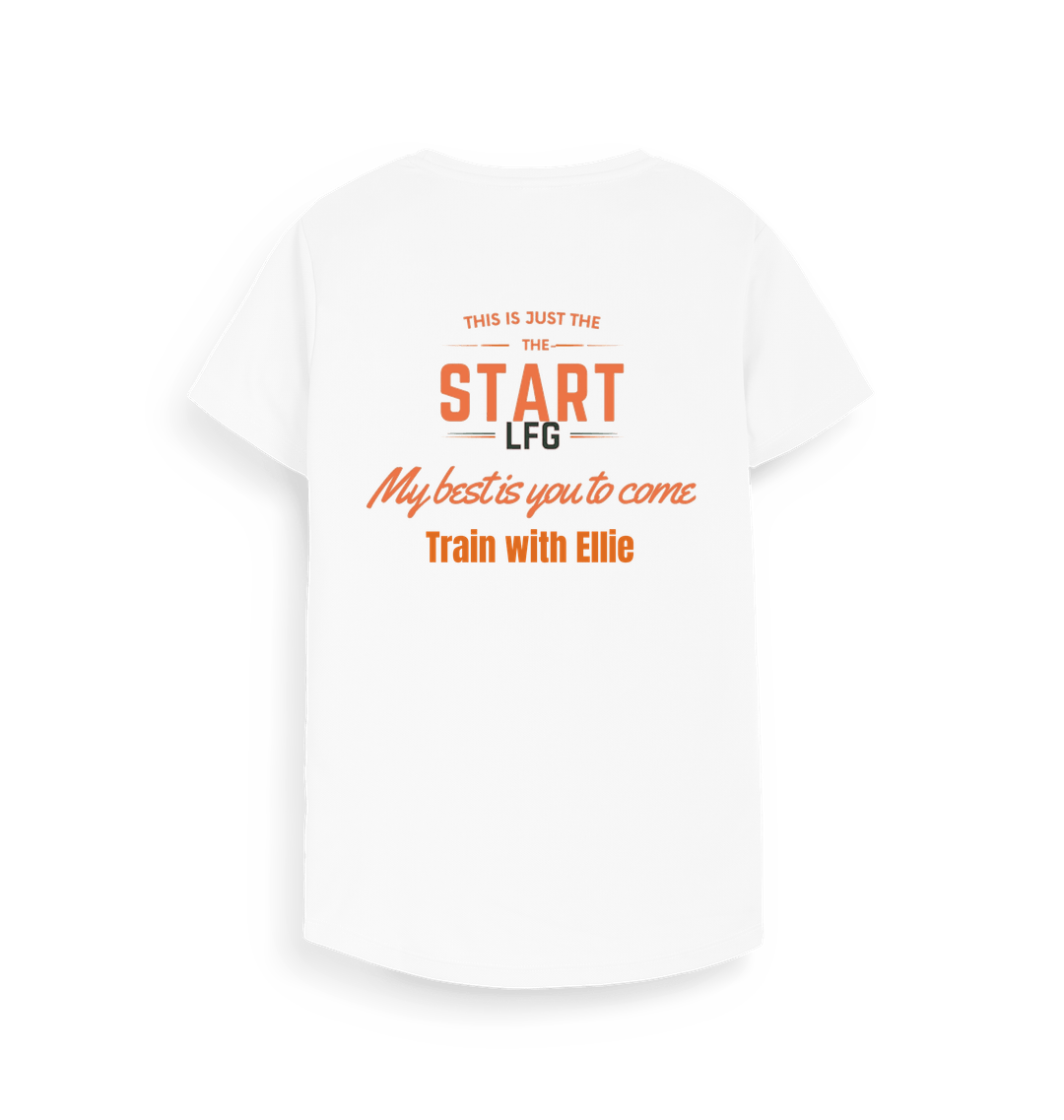 Arctic White Printed T-shirt Back