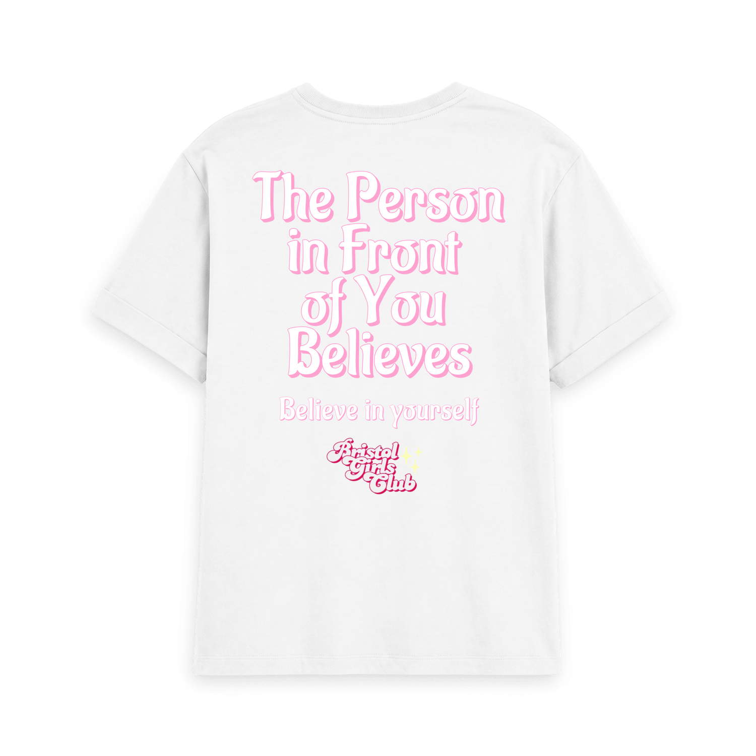 White Printed T-shirt Back