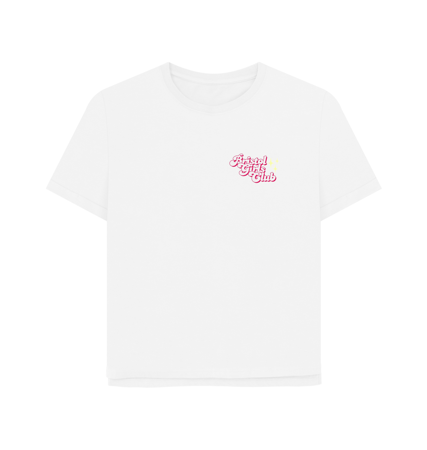 White Printed T-shirt Front
